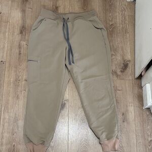 Figs Drawstring Jogger Pants - Tan
